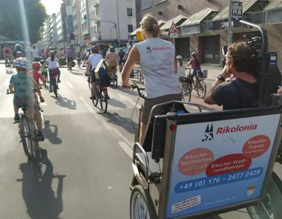 Camera rickshaw movement for company in Cologne, Germany