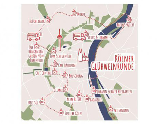 Winter Champagner-Fahrt Wanderung per Rikscha in Köln