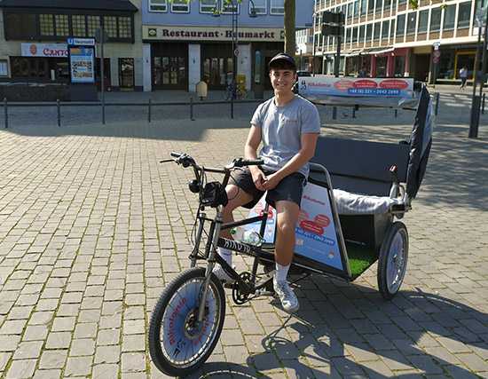 Rikolonia - Rickshaw driver - Rickshaw Cologne