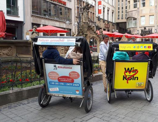 Time Ride und Rundfahrt mit der Rikscha durch Köln
