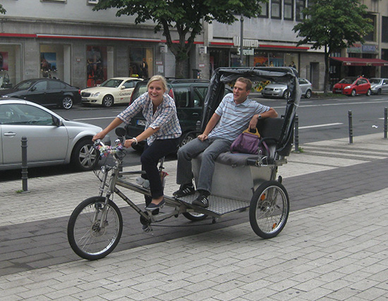 Rent a rickshaw in Cologne | Ricolonia