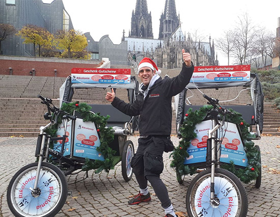 Rikolonia - Christmas Rickshaw Ride Event - Rickshaw Cologne